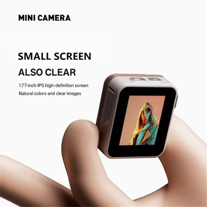 2025 New Thumb Pocket CCD Digital Camera HD Retro Mini Camera Portable Keychain Camera Outdoor Travel Photo Recorder Gift