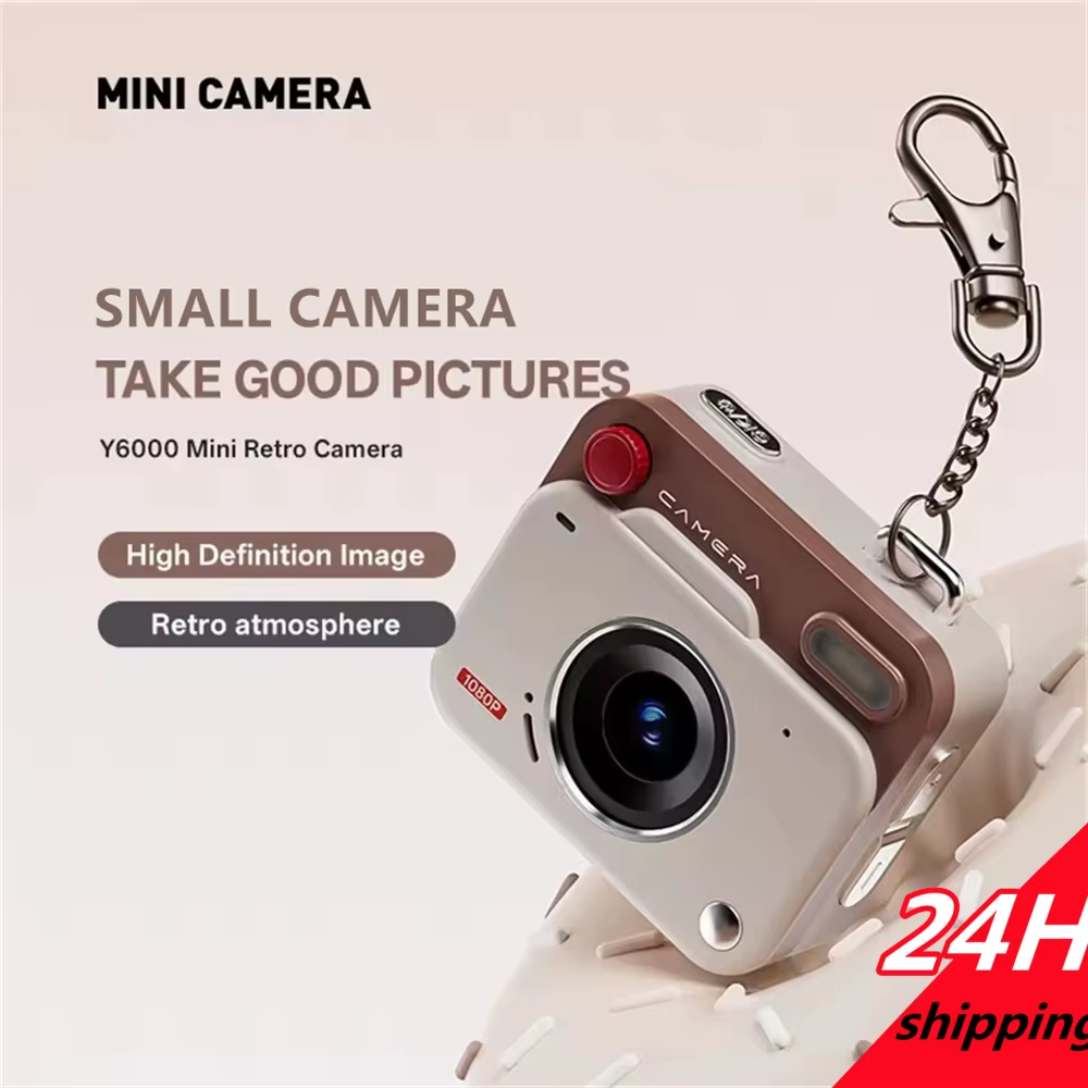 2025 New Thumb Pocket CCD Digital Camera HD Retro Mini Camera Portable Keychain Camera Outdoor Travel Photo Recorder Gift