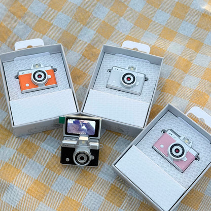 Flip-Screen Vintage Thumb Camera Selfie Flash with Keychain Compact HD Camera Fashion Accessory Special Mini Camera Gift Set