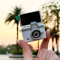 Flip-Screen Vintage Thumb Camera Selfie Flash with Keychain Compact HD Camera Fashion Accessory Special Mini Camera Gift Set