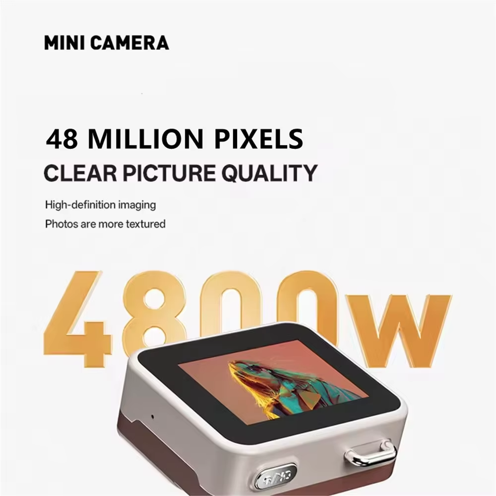 2025 New Thumb Pocket CCD Digital Camera HD Retro Mini Camera Portable Keychain Camera Outdoor Travel Photo Recorder Gift